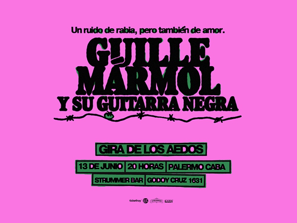 Guille Marmól y su guitarra negra \\\"Gira Los Aedos\\\"