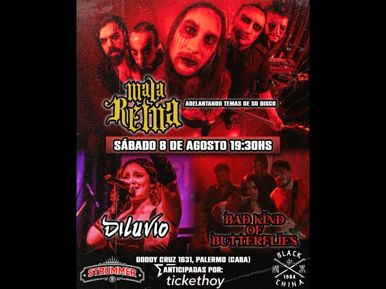 MALA REINA - DILUVIO - BAD KIND OF BUTTERFLIES