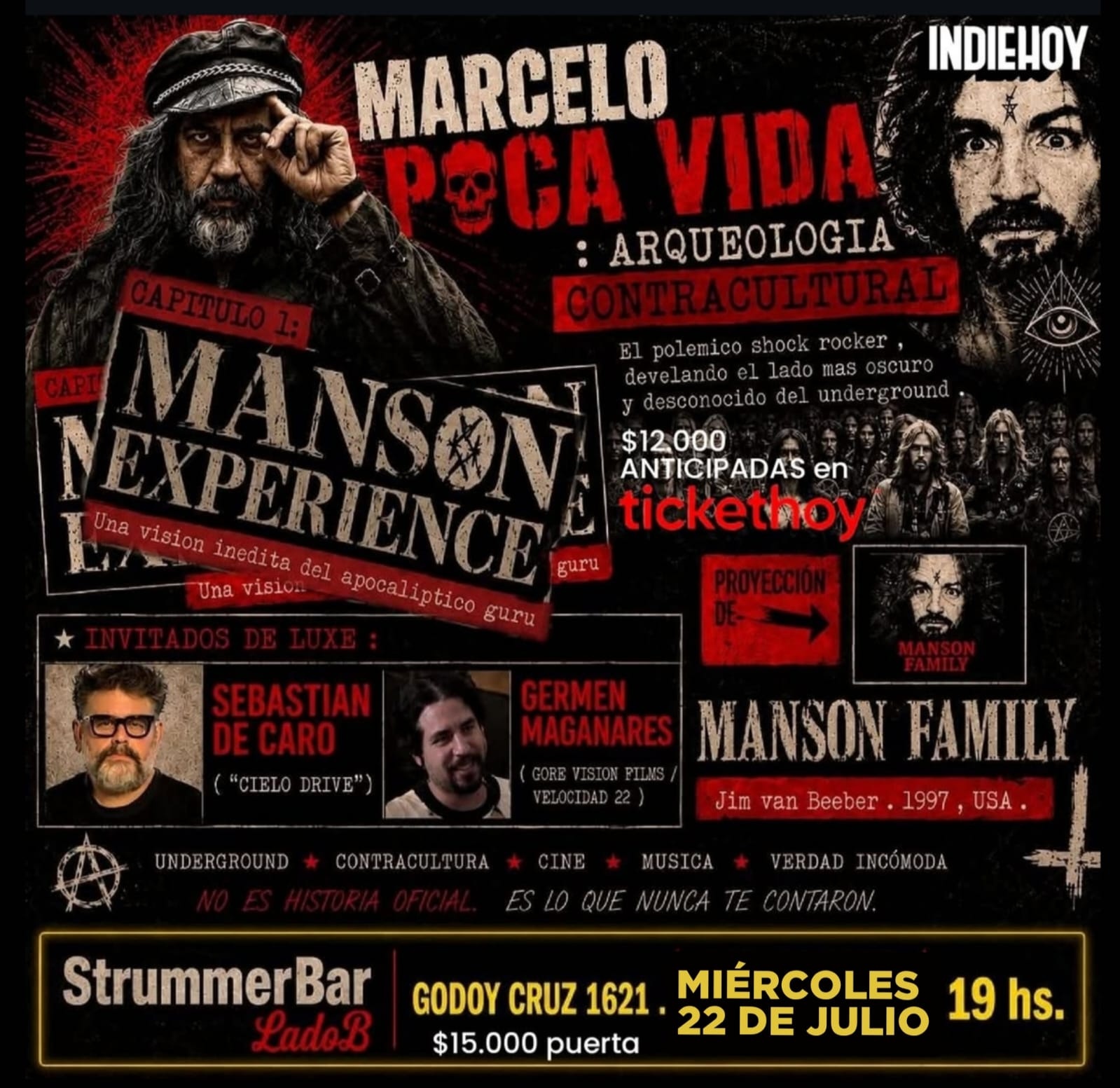 MARCELO POCAVIDA: ARQUELOGÍA CONTRACULTURAL. CAP 1: MANSON EXPERIENCE