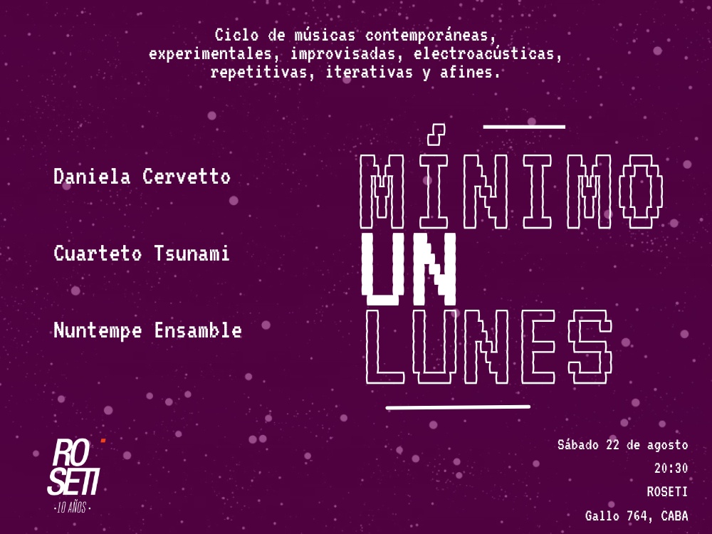 MÍNIMO UN LUNES en Roseti