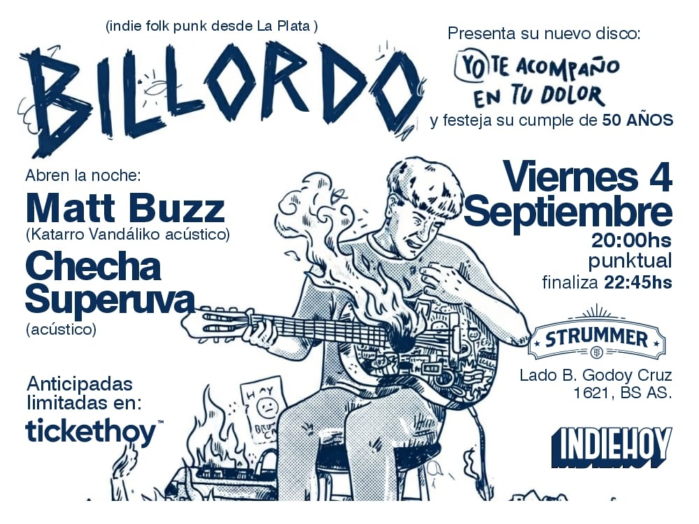 BILLORDO presenta nuevo disco y festeja su cumpleaños