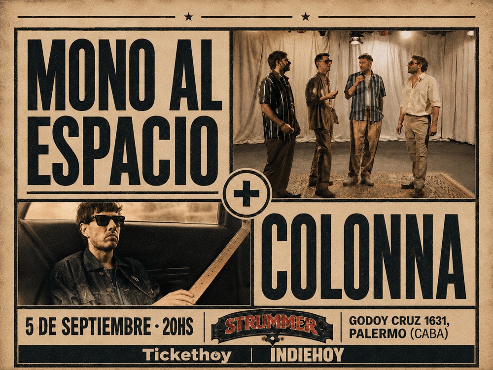 Mono al Espacio y Colonna en Strummer